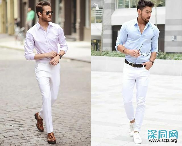 能穿好白色裤子的男人，型男魅力势不可挡！