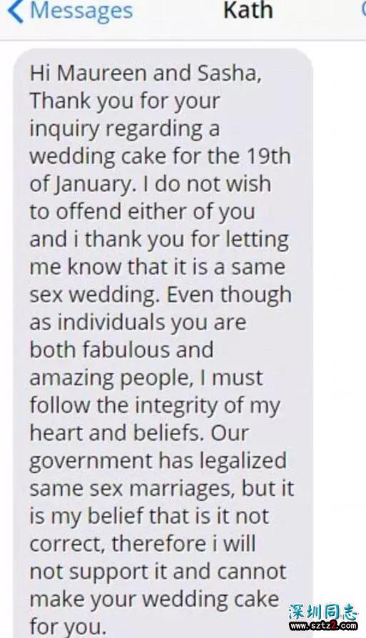 那个拒绝服务同性恋的蛋糕师，千万网友竟为她点赞